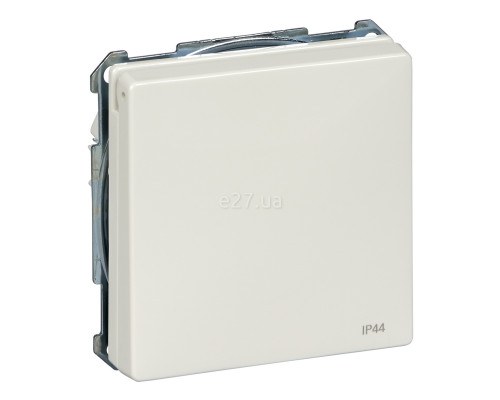 Розетка 220В Schneider Electric MTN2314-4019 Merten Antique/Artec, полярно-білий, із заземленням, Schuko, ip44, із захисною кришкою, зі шторками, для врізного монтажу