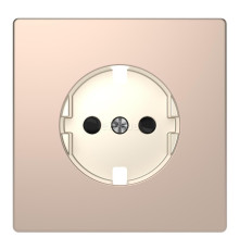 Лицьова панель розетки 220В Schneider Electric MTN2330-6051 Merten D-Life, шампань, метал
