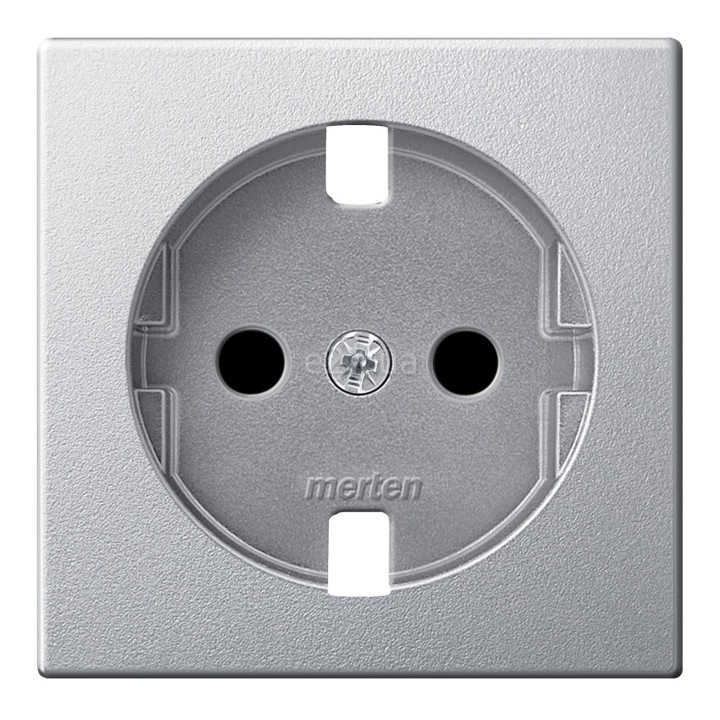 Лицьова панель розетки 220В Schneider Electric MTN2331-0460 Merten System M, алюміній, пластик · Schneider Electric · schneider-electric-mtn2331-0460