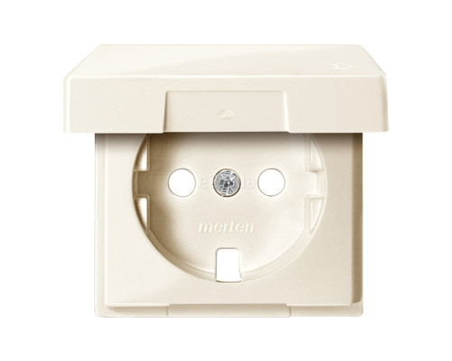 Лицьова панель розетки 220В Schneider Electric MTN2341-0344 Merten System M, бежевий, пластик