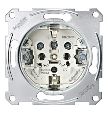 Розетка 220В Schneider Electric MTN2400-0000 Merten QuickFlex, із заземленням, Schuko, без шторок, для врізного монтажу
