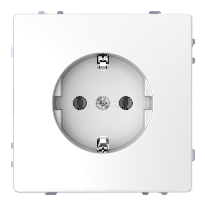 Розетка 220В Schneider Electric MTN2400-6035 Merten D-Life, білий лотос, пластик, із заземленням, Schuko, без захисної кришки, зі шторками, для врізного монтажу · Schneider Electric · schneider-electric-mtn2400-6035