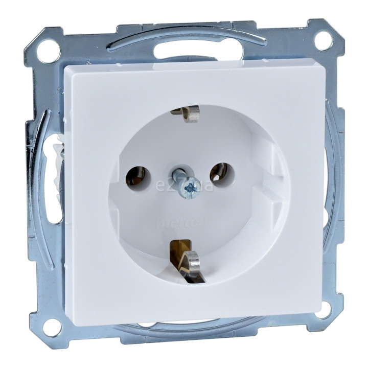Розетка 220В Schneider Electric MTN2401-0325 Merten System M, активний білий, пластик, із заземленням, Schuko, без захисної кришки, без шторок, для врізного монтажу · Schneider Electric · schneider-electric-mtn2401-0325