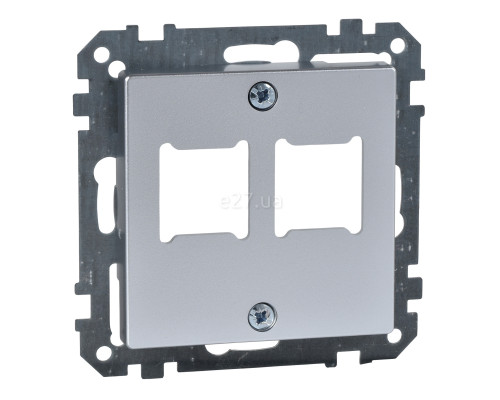 Лицьова панель розетки RJ45 Schneider Electric MTN291260 Merten System M, алюміній, пластик, для врізного монтажу