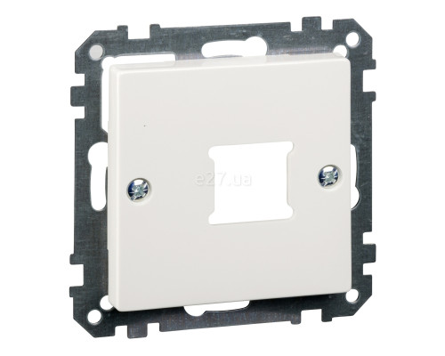 Лицьова панель розетки RJ45 Schneider Electric MTN291519 Merten System M, полярно-білий, пластик, для врізного монтажу
