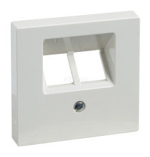 Лицьова панель розетки RJ45 Schneider Electric MTN296119 Merten System M, полярно-білий, пластик