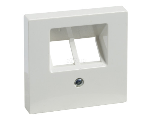 Лицьова панель розетки RJ45 Schneider Electric MTN296119 Merten System M, полярно-білий, пластик