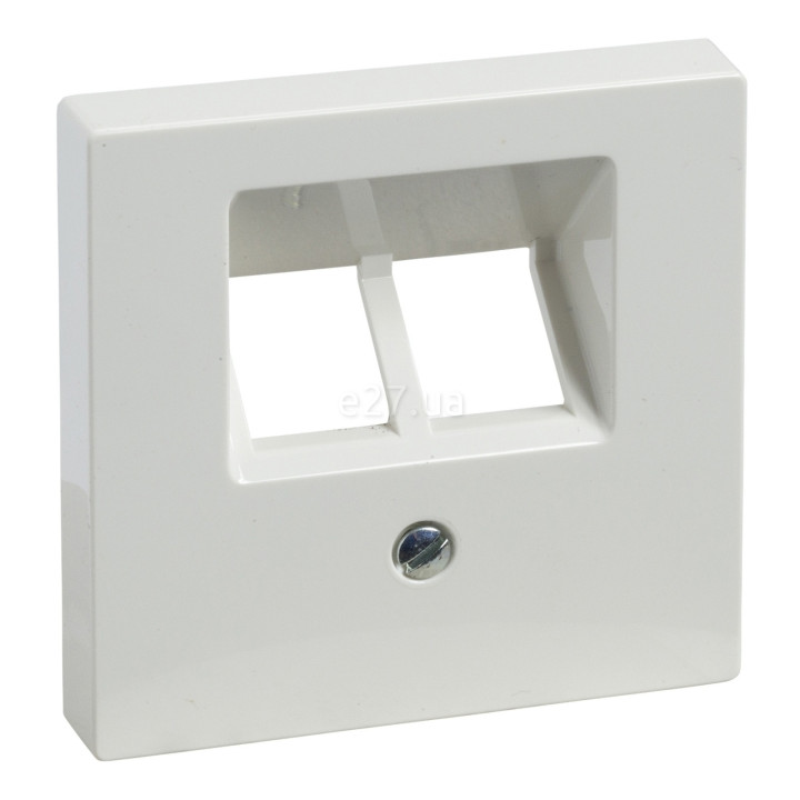 Лицьова панель розетки RJ45 Schneider Electric MTN296119 Merten System M, полярно-білий, пластик · Schneider Electric · schneider-electric-mtn296119