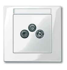 Лицьова панель ТВ-розетки Schneider Electric MTN296719 Merten System M, полярно-білий, пластик
