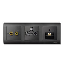 Лицьова панель ТВ-розетки Schneider Electric MTN297514 Merten System M, антрацит, пластик