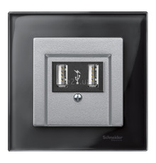 Лицьова панель Schneider Electric MTN297960 Merten System M, алюміній, пластик