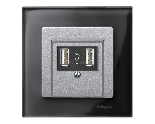 Лицьова панель Schneider Electric MTN297960 Merten System M, алюміній, пластик
