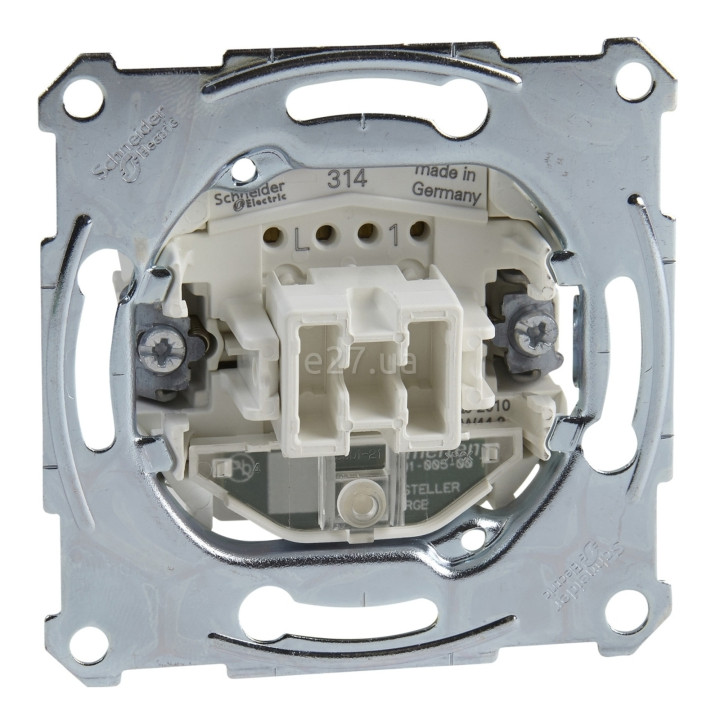 Перемикач прохідний 1-клавішний Schneider Electric MTN3106-0000 Merten QuickFlex, з індикацією, для врізного монтажу · Schneider Electric · schneider-electric-mtn3106-0000