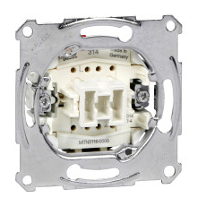 Перемикач прохідний 1-клавішний Schneider Electric MTN3116-0000 Merten QuickFlex, сумісний з підсвіткою, для врізного монтажу