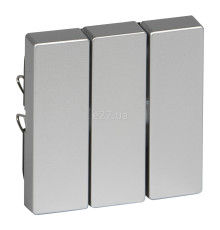 Лицьова панель вимикача Schneider Electric MTN311960 Merten System M, алюміній, пластик