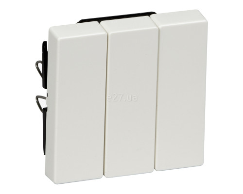 Лицьова панель вимикача Schneider Electric MTN312619 Merten System M, полярно-білий, пластик