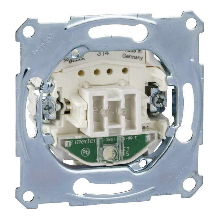 Вимикач 1-клавішний Schneider Electric MTN3131-0000 Merten QuickFlex, з підсвіткою, для врізного монтажу · Schneider Electric · schneider-electric-mtn3131-0000