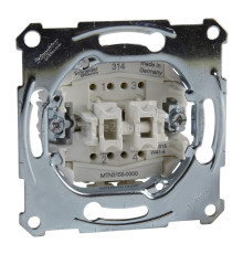 Вимикач без фіксації 2-клавішний Schneider Electric MTN3155-0000 Merten QuickFlex, для врізного монтажу