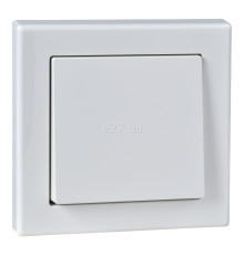 Вимикач 1-клавішний Schneider Electric MTN3341-1419 Merten System M, полярно-білий, пластик, для врізного монтажу
