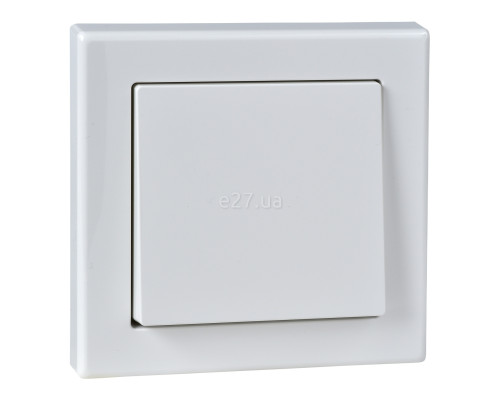 Вимикач 1-клавішний Schneider Electric MTN3341-1419 Merten System M, полярно-білий, пластик, для врізного монтажу