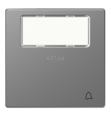 Лицьова панель вимикача Schneider Electric MTN3365-6036 Merten D-Life, нержавіюча сталь, пластик