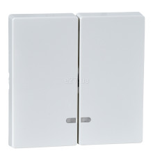 Лицьова панель вимикача Schneider Electric MTN3420-0319 Merten System M, полярно-білий, пластик