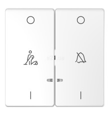 Лицьова панель вимикача Schneider Electric MTN3429-6035 Merten D-Life, білий лотос, пластик