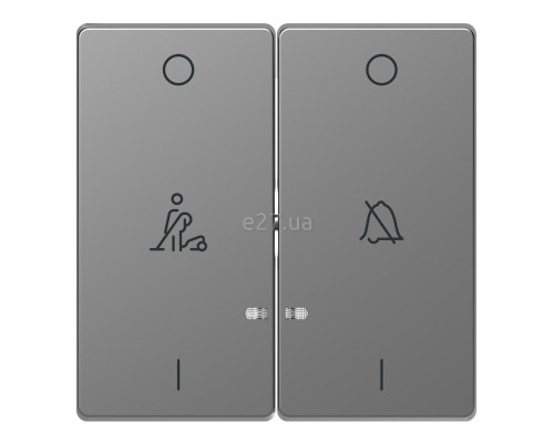 Лицьова панель вимикача Schneider Electric MTN3429-6036 Merten D-Life, нержавіюча сталь, пластик