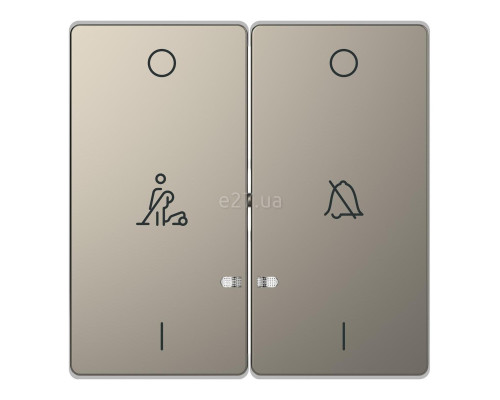 Лицьова панель вимикача Schneider Electric MTN3429-6050 Merten D-Life, нікель, метал