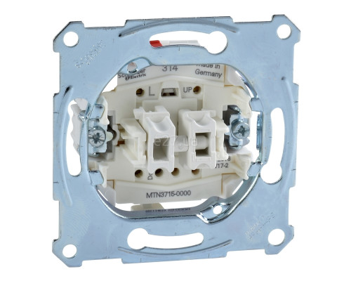 Вимикач для жалюзі Schneider Electric MTN3715-0000 Merten QuickFlex, для врізного монтажу