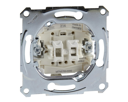 Вимикач для жалюзі Schneider Electric MTN3755-0000 Merten QuickFlex, для врізного монтажу