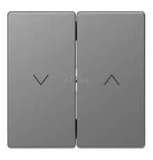 Лицьова панель вимикача для жалюзі Schneider Electric MTN3855-6036 Merten D-Life, нержавіюча сталь, пластик