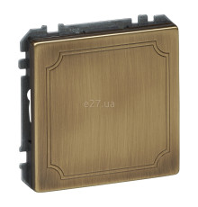 Заглушка Schneider Electric MTN391943 Merten Antique, антична латунь