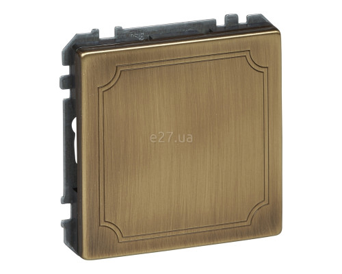 Заглушка Schneider Electric MTN391943 Merten Antique, антична латунь
