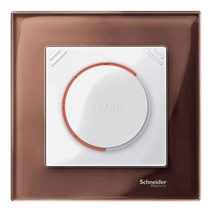 Рамка 1 пост Schneider Electric MTN4010-3215 Merten System M-Elegance, махагон, скло · Schneider Electric · schneider-electric-mtn4010-3215