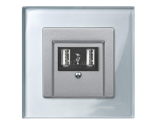 Рамка 1 пост Schneider Electric MTN4010-3260 Merten System M-Elegance, алмаз, скло