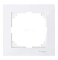 Рамка 1 пост Schneider Electric MTN4010-3619 Merten System M-Pure, полярно-білий, пластик