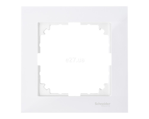 Рамка 1 пост Schneider Electric MTN4010-3619 Merten System M-Pure, полярно-білий, пластик