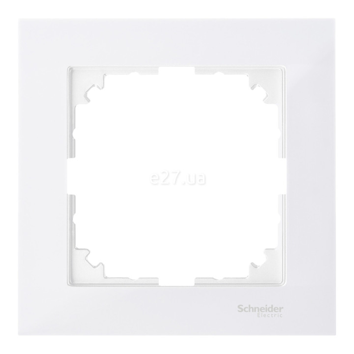 Рамка 1 пост Schneider Electric MTN4010-3619 Merten System M-Pure, полярно-білий, пластик · Schneider Electric · schneider-electric-mtn4010-3619