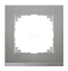 Рамка 1 пост Schneider Electric MTN4010-3646 Merten System M-Pure Decor, нержавіюча сталь/алюміній, пластик