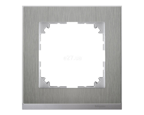Рамка 1 пост Schneider Electric MTN4010-3646 Merten System M-Pure Decor, нержавіюча сталь/алюміній, пластик