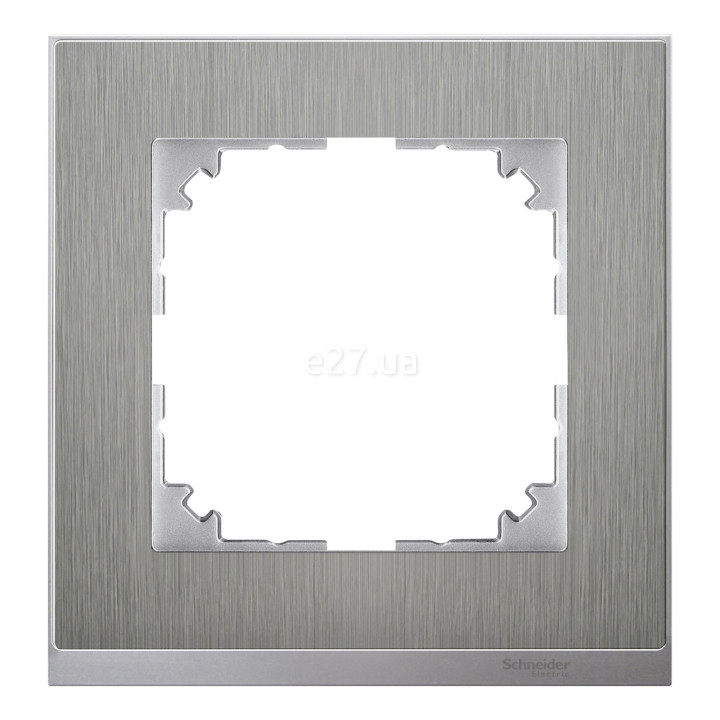 Рамка 1 пост Schneider Electric MTN4010-3646 Merten System M-Pure Decor, нержавіюча сталь/алюміній, пластик · Schneider Electric · schneider-electric-mtn4010-3646