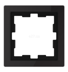Рамка 1 пост Schneider Electric MTN4010-6503 Merten D-Life, чорний онікс, скло