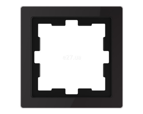 Рамка 1 пост Schneider Electric MTN4010-6503 Merten D-Life, чорний онікс, скло