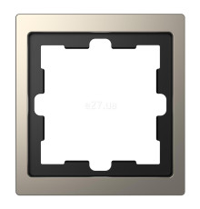 Рамка 1 пост Schneider Electric MTN4010-6550 Merten D-Life, нікель, метал