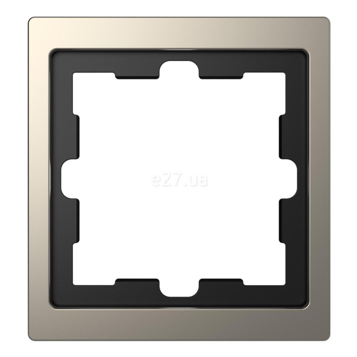 Рамка 1 пост Schneider Electric MTN4010-6550 Merten D-Life, нікель, метал · Schneider Electric · schneider-electric-mtn4010-6550