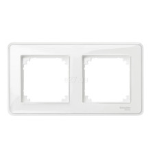 Рамка 2 поста Schneider Electric MTN4020-3500 Merten System M-Creativ, прозорий, пластик