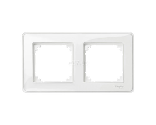 Рамка 2 поста Schneider Electric MTN4020-3500 Merten System M-Creativ, прозорий, пластик