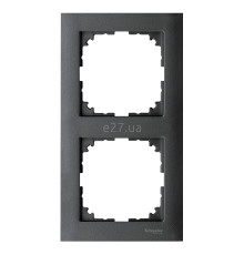 Рамка 2 поста Schneider Electric MTN4020-3614 Merten System M-Pure, антрацит, пластик
