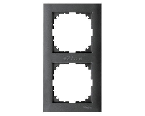 Рамка 2 поста Schneider Electric MTN4020-3614 Merten System M-Pure, антрацит, пластик